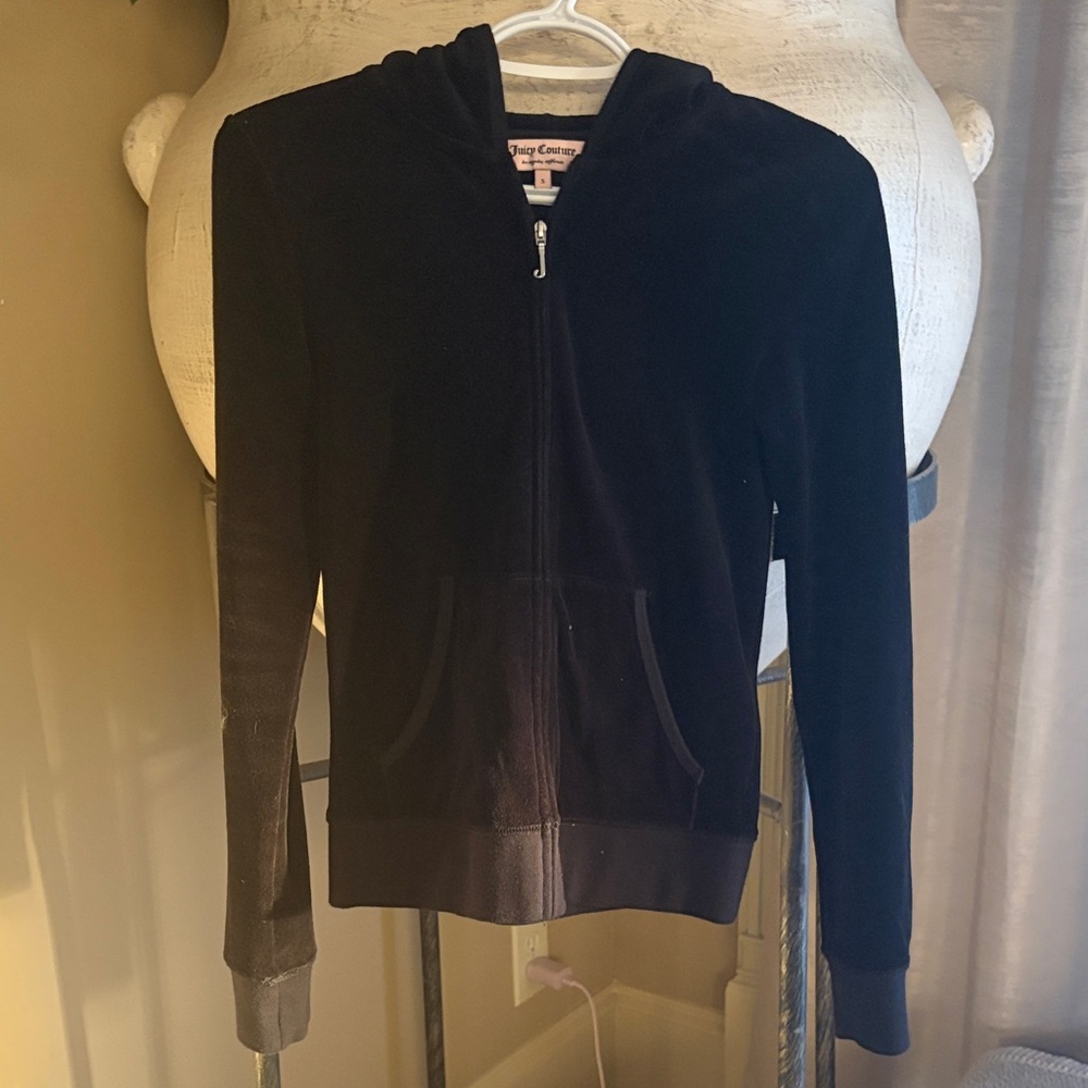 Juicy Couture Black Hoodie with Sparkling Dog Motif - Picture 4 of 4